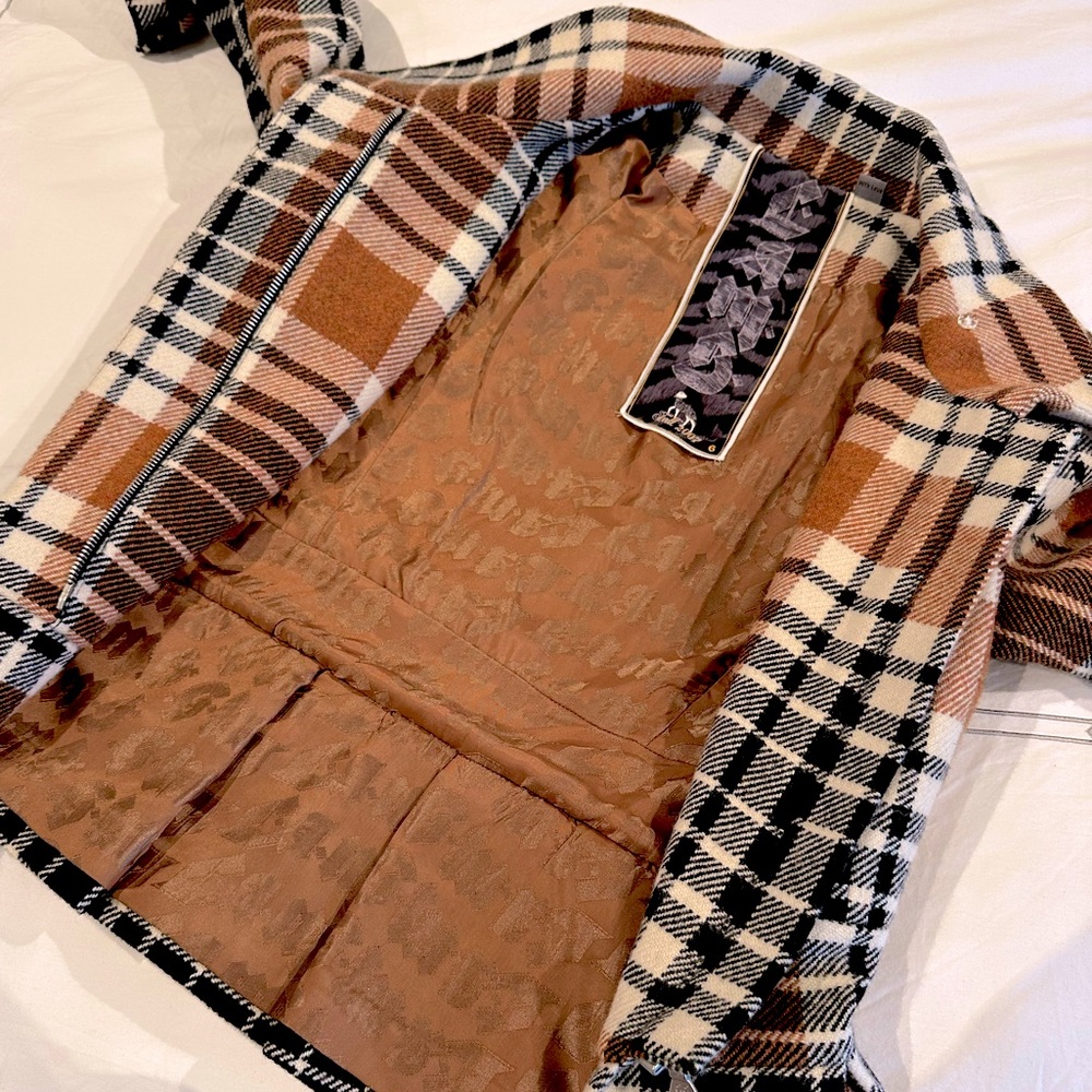 Rare- Vintage- L.A.M.B. Plaid jacket size 6 blazer coat - Picture 9 of 11
